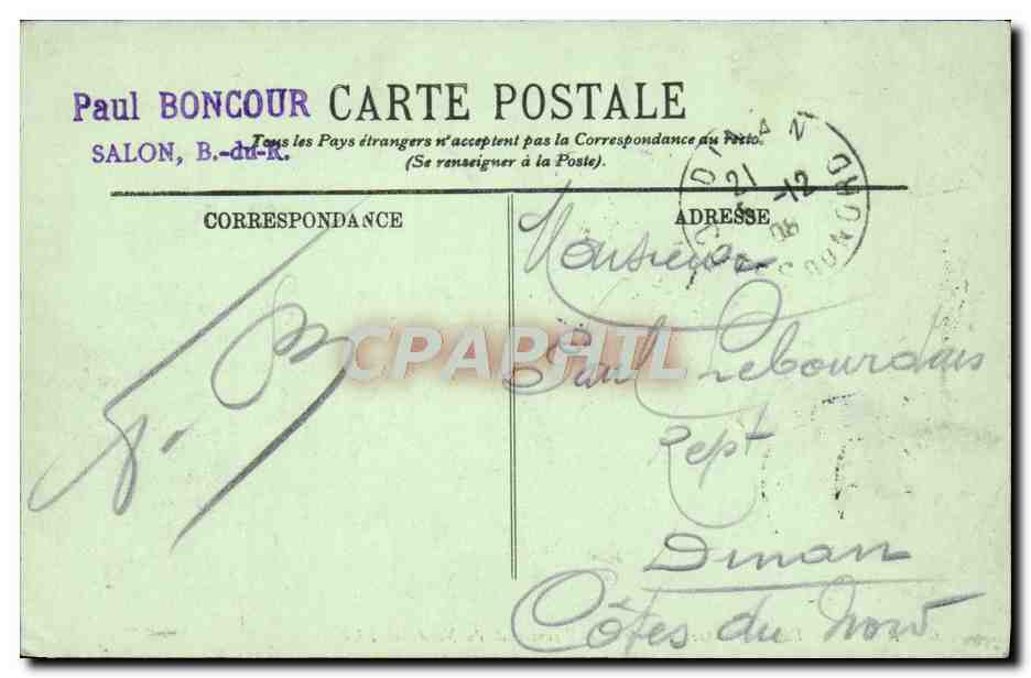 CPA Laon Vue Vers La Gare Prise De La Promenade Du Nord — Rückseite