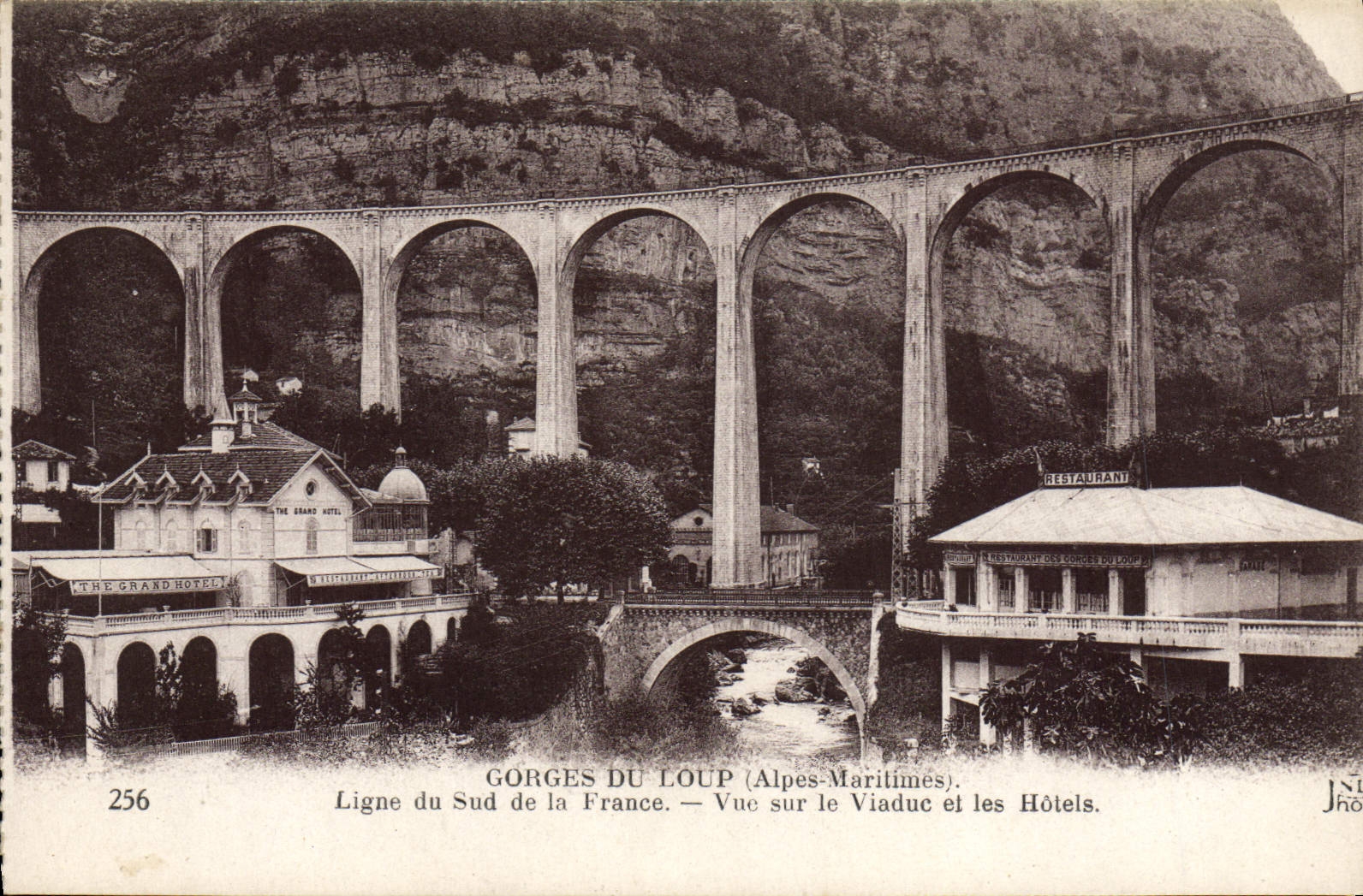 CPA Gourges Du Loup Ligne Du Sud De La France Vue Sur Le Viaduc Et Le Hotels