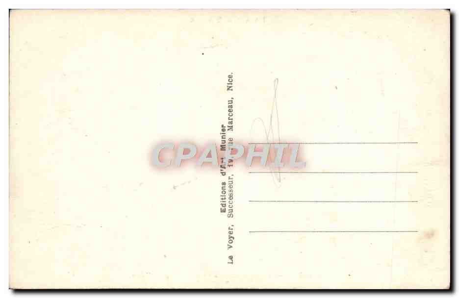 CPA Mont Carlo Le Casino Et I'Hotel De Paris — Rückseite