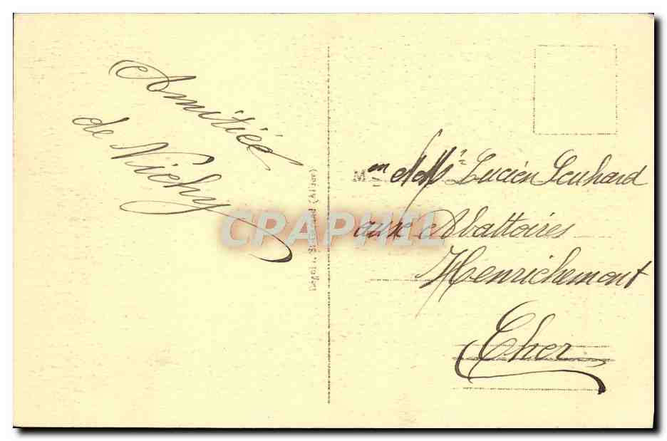 CPA Vichy Le Golf — Verso