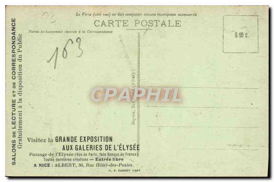 CPA Vichy Source Des Celestins — Verso