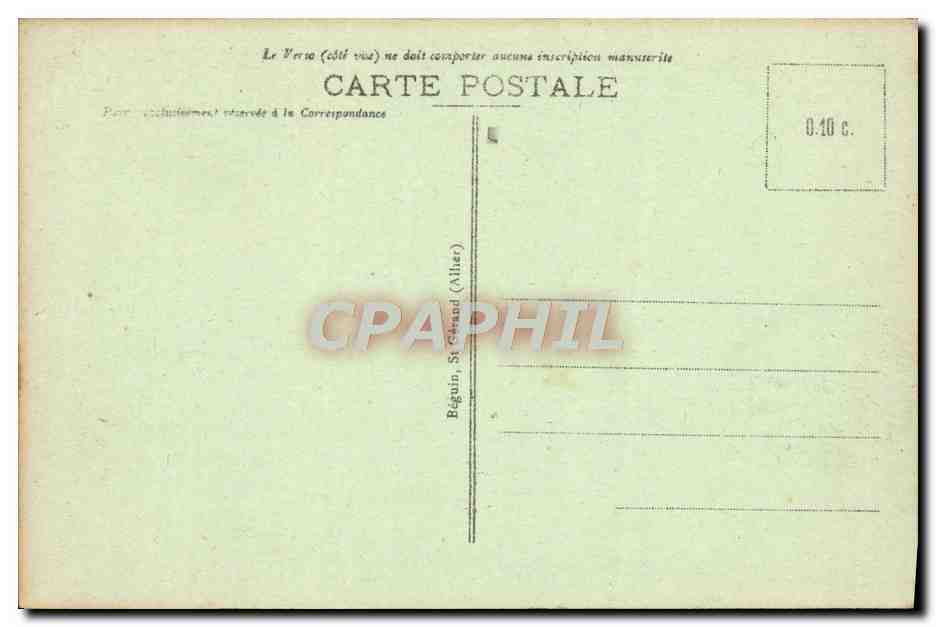 CPA Vichy Etablissement Thermal Vue D'Ensemble — Verso
