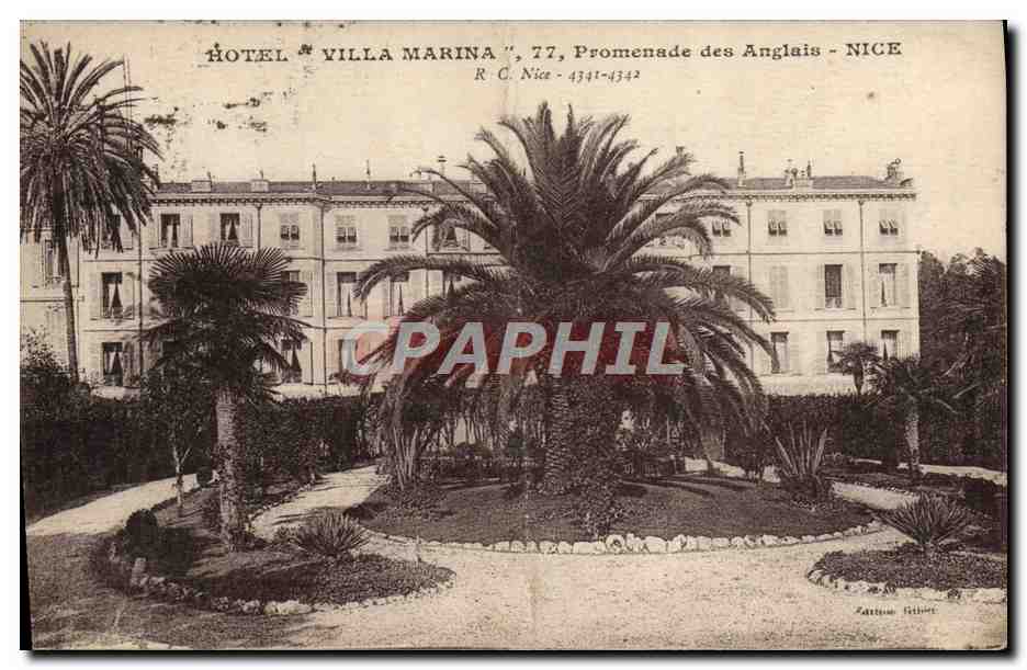 CPA Hotel Villa Marina Promenade Des Anglais Nice
