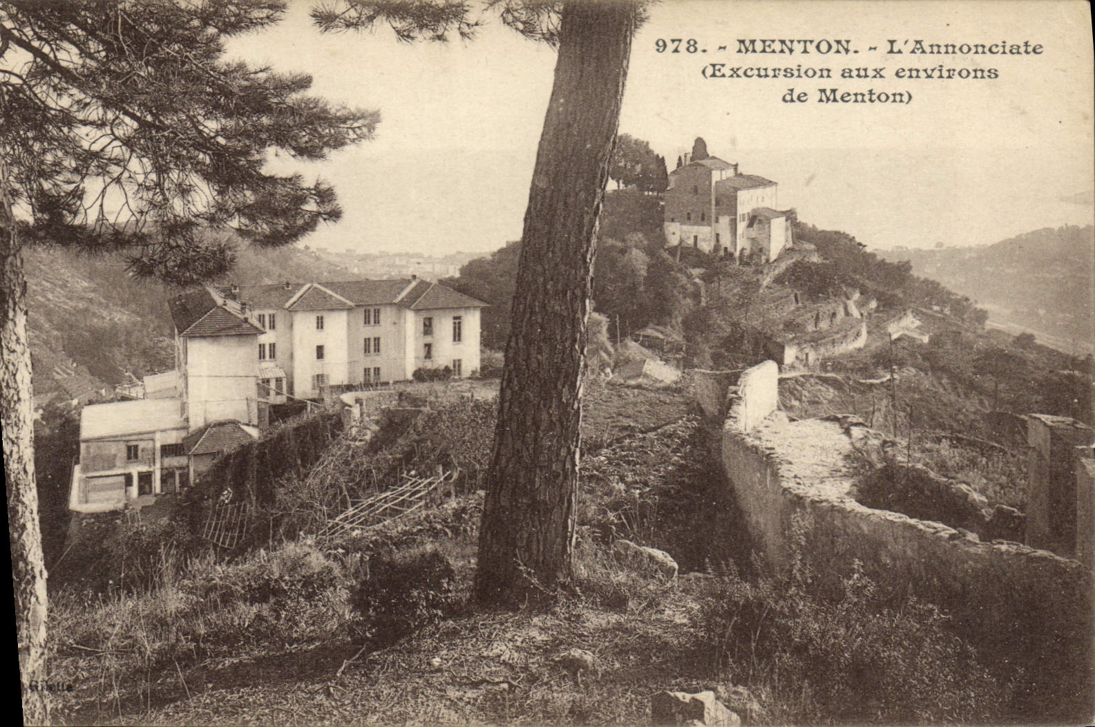 CPA Menton L'Annonciate Excursion aux environs de Menton 