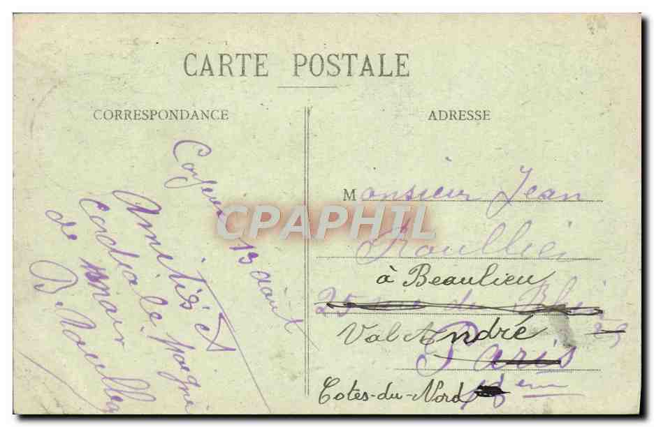 CPA Cayeux Sur Mer Le Casino — Rückseite