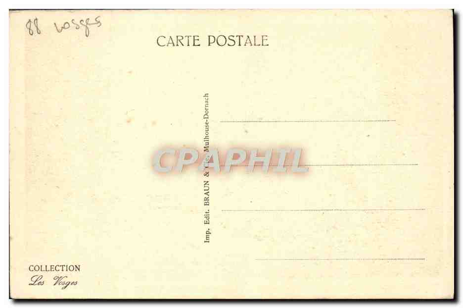 CPA Contrexeville Cour De L'Etablissement Hydromineral — Verso