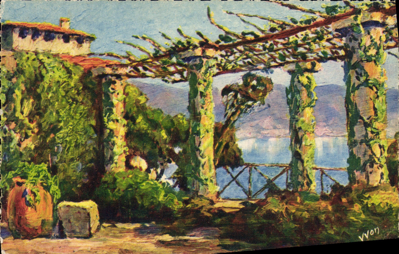 Pergola sur le Littoral — Côte d'Azur — Éditions d'Art Yvon