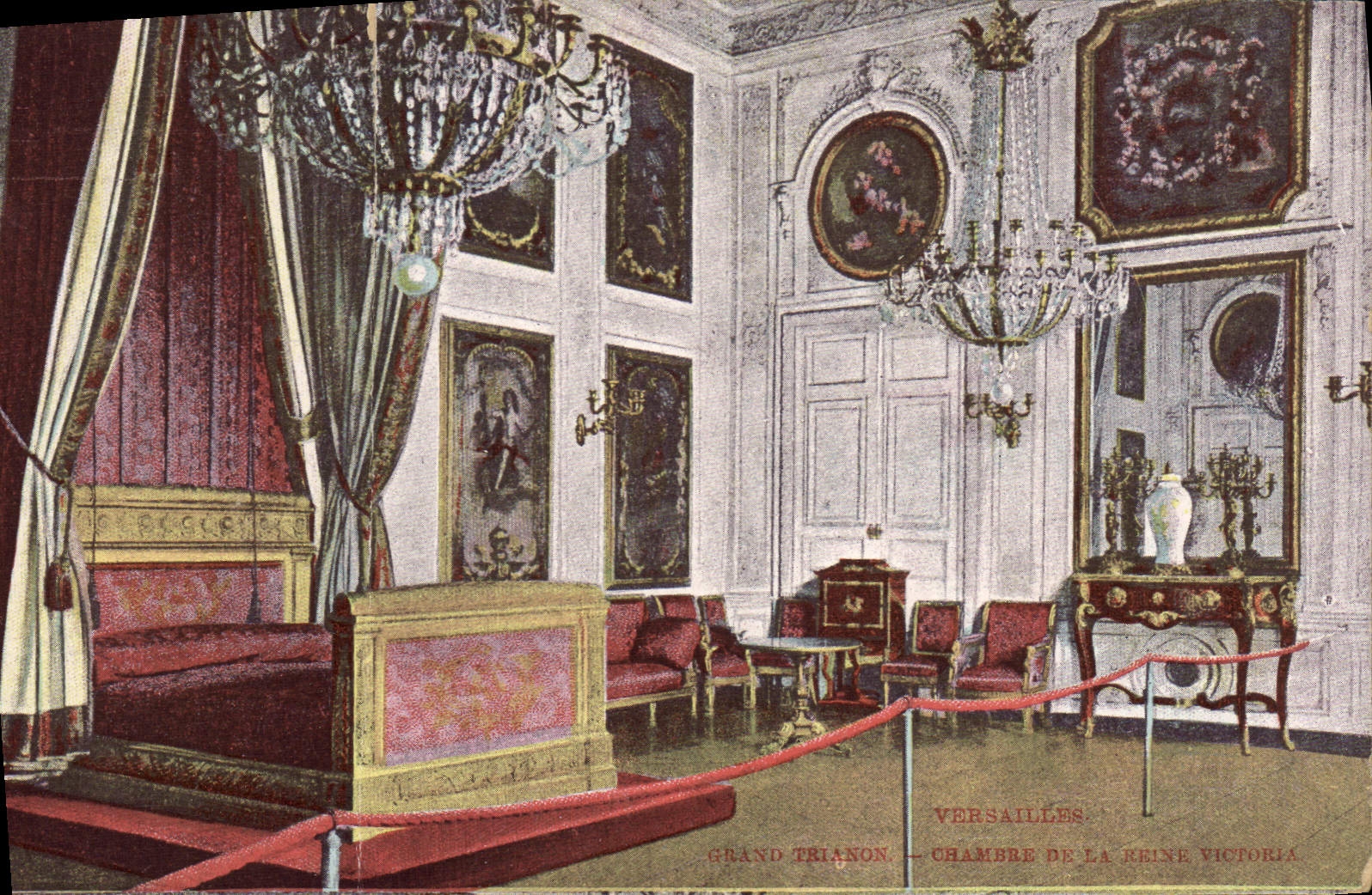 CPA Versailles Grand Trianon Chambre de la reine Victoria