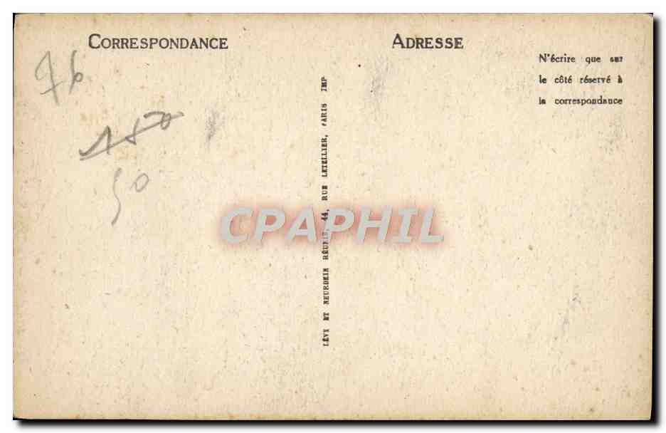 CPA Rouen La Tour Saint Andre — Verso