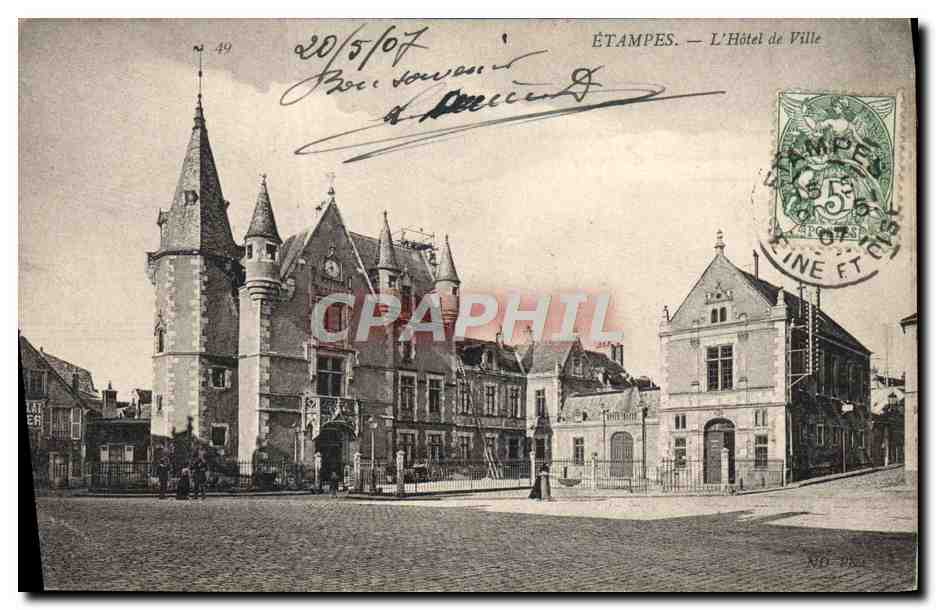 CPA Etampes L'Hotel De Ville