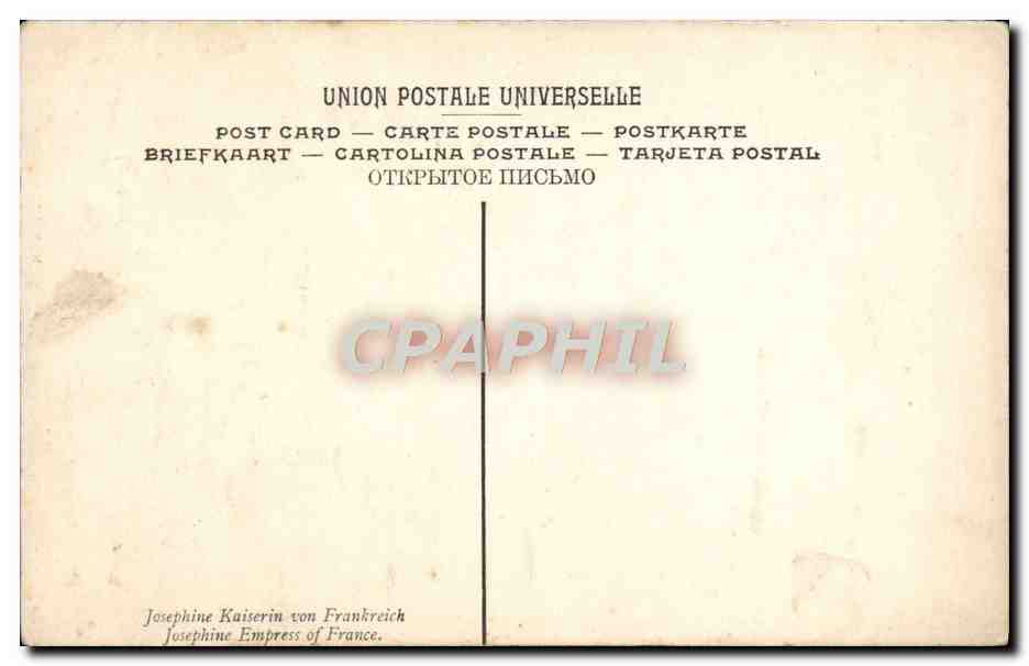 CPA Gerard Josephine Imperatrice Des Francais Musee de Versailles — Rückseite