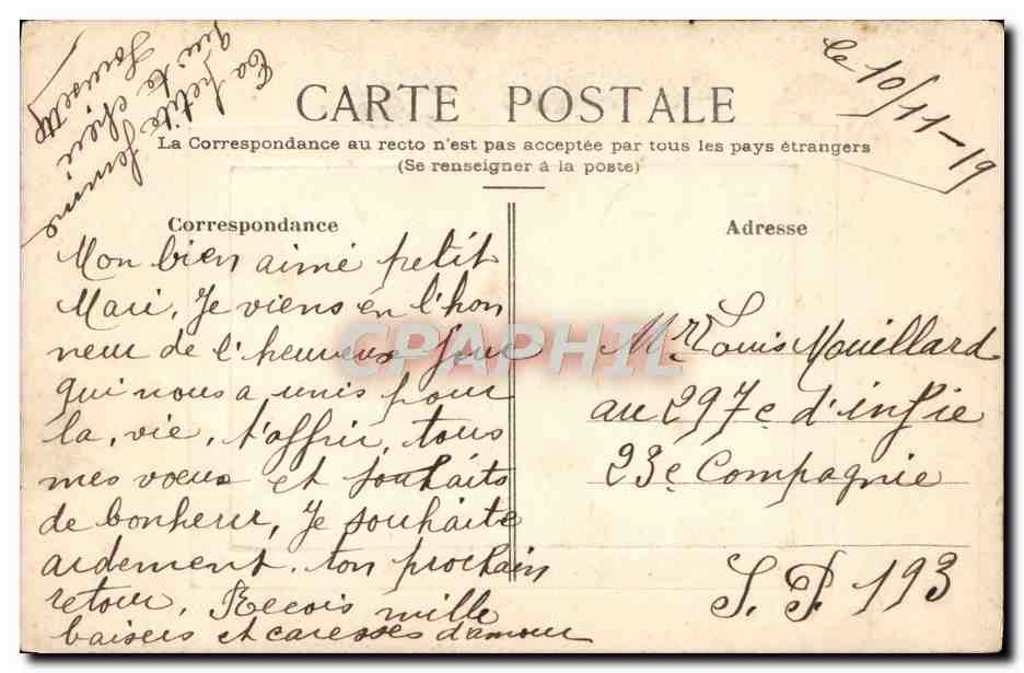 CPA Anniversaire Moutons — Rückseite