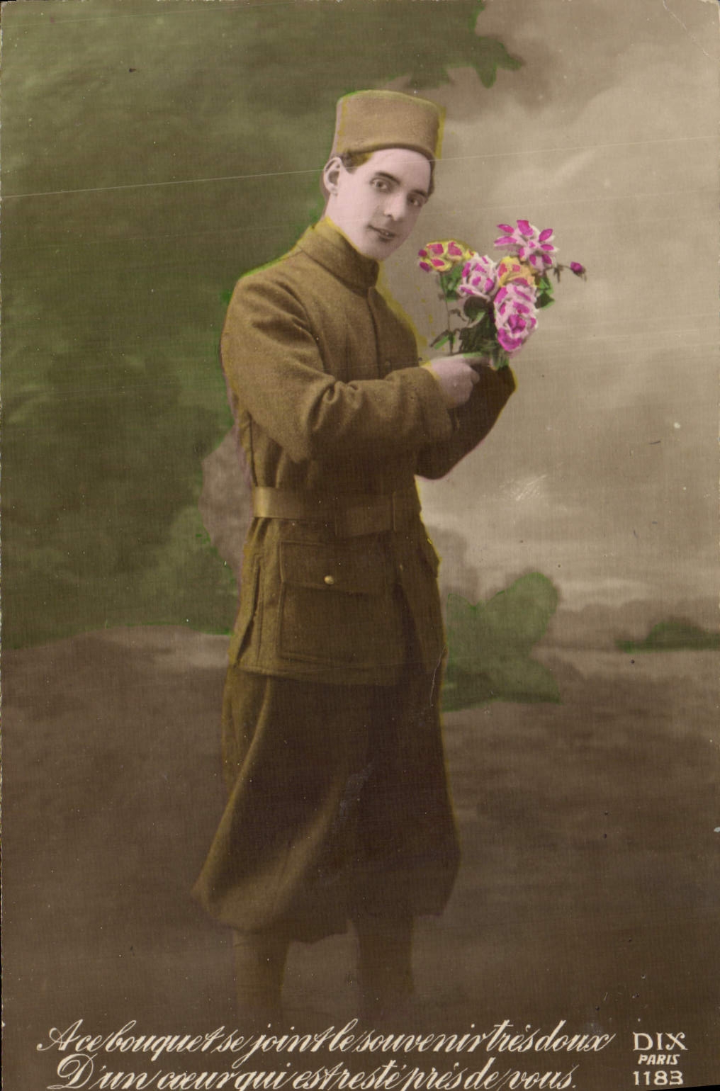 CPA Fantaisie Homme Soldat