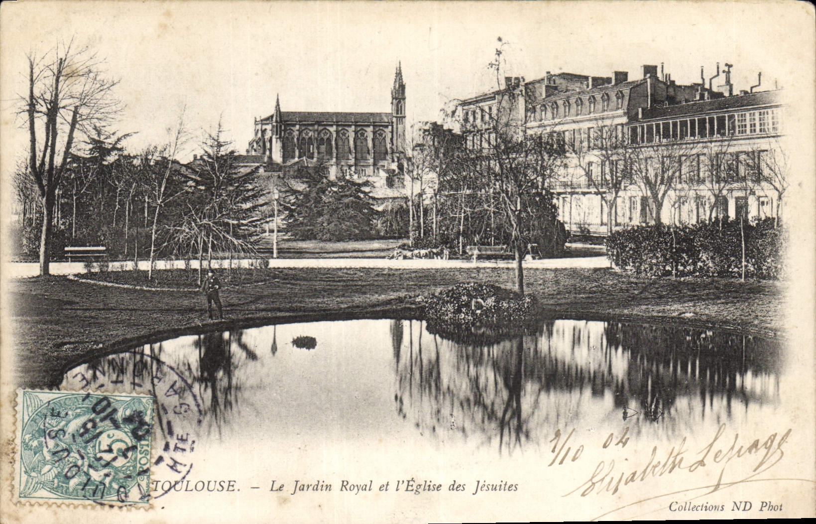 Toulouse - Le Jardin Royal et l'Église des Jésuites — Collections ND Phot
