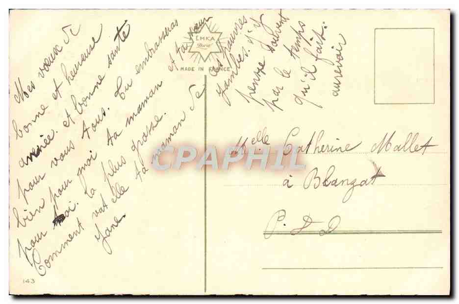 CPA Bonne Annee Fleurs — Verso
