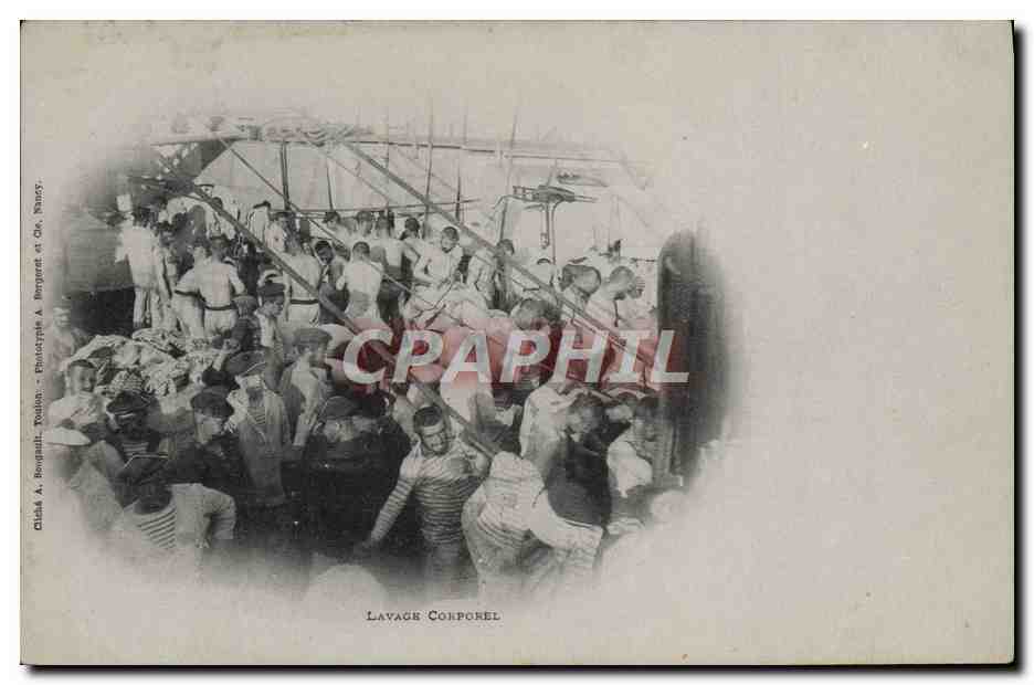 CPA Bateau Lavage Corporel