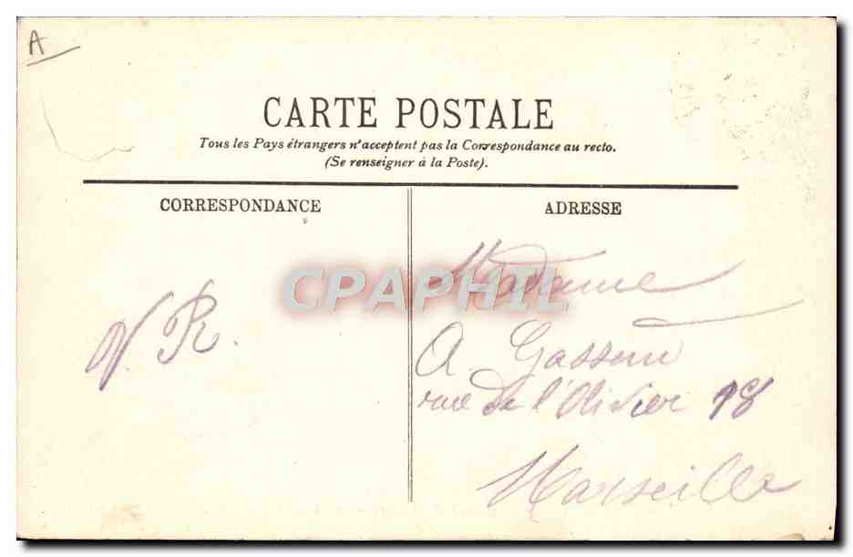 CPA Bateau Juan les Pins Compagnie de debarquement faisant l'exercice  — Verso
