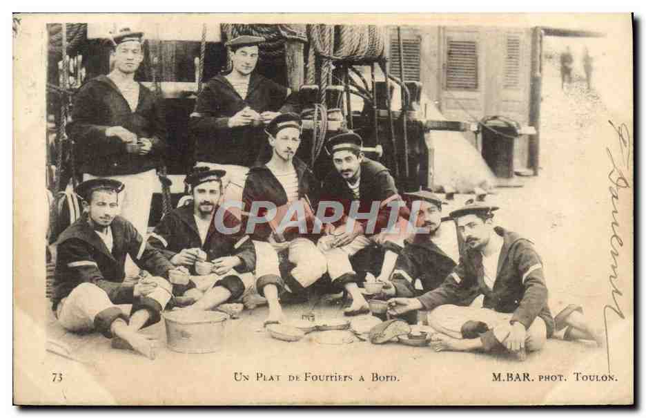 Un Plat de Foutiers à Bord — M. BAR. Phot. Toulon, n°73