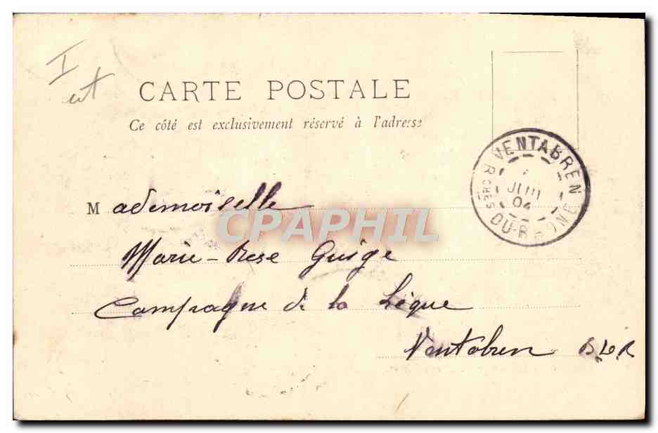 CPA Bateau Canots de corvee allant aux vivres  — Verso