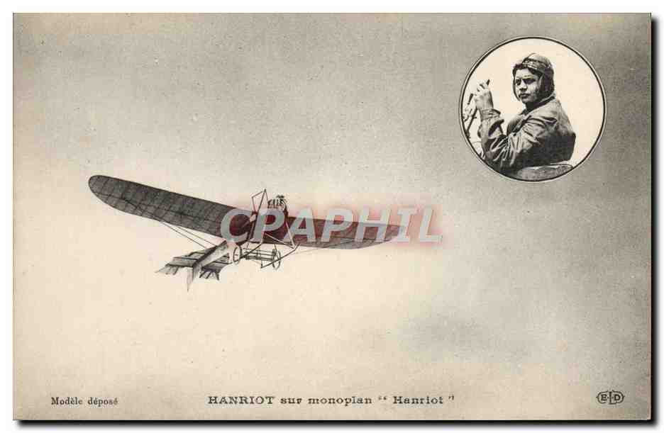 CPA Avion Aviation Hanriot sur monoplan Hanriot 