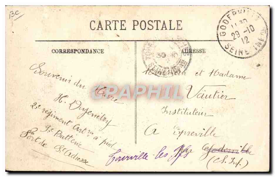 CPA Avion Aviation Quinzaine Le Havre Trouville Deauville — Rückseite