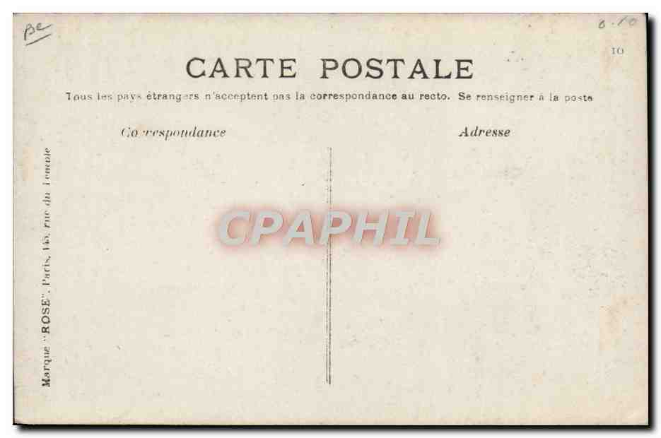 CPA Avion Aviation Latham sur Antoinette VII au depart de Sangatte 29 juillet 1909 — Rückseite