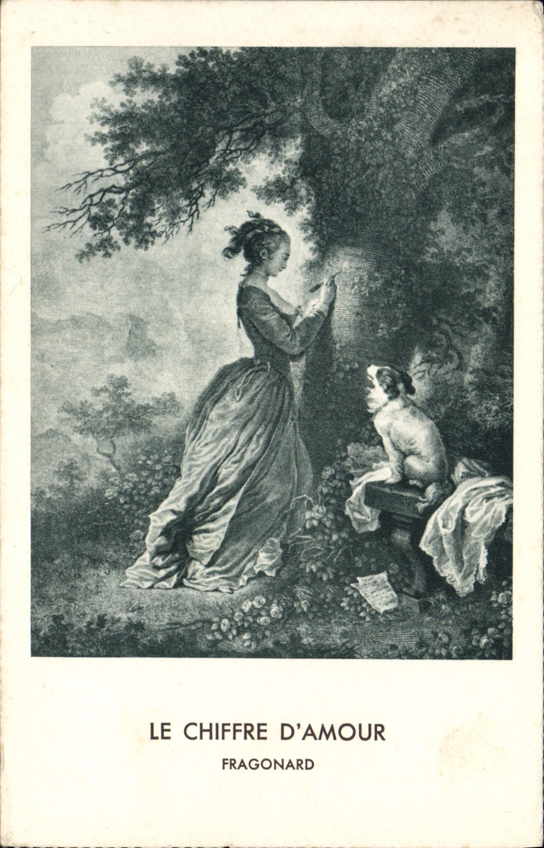 CPA Le Chiffre D'Amour Fragonard