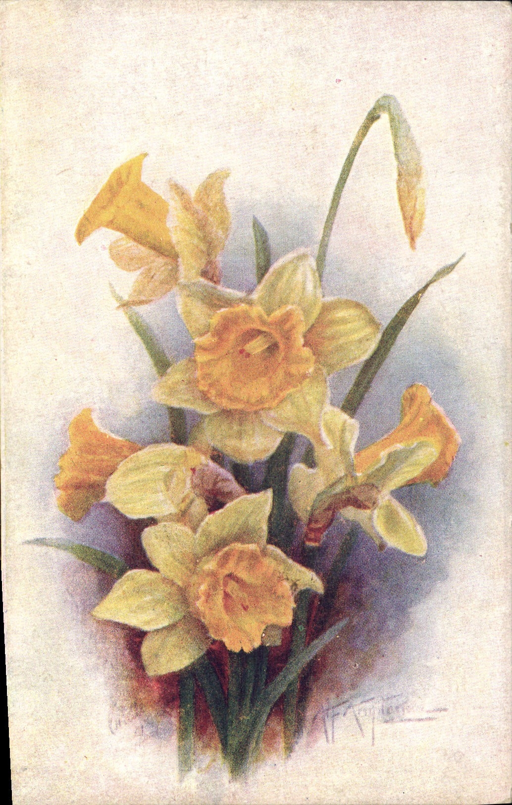 CPA Fantaisie Fleurs