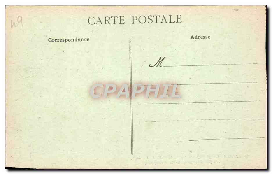 CPA Angers Vue Generale du Jardin du Mail — Rückseite