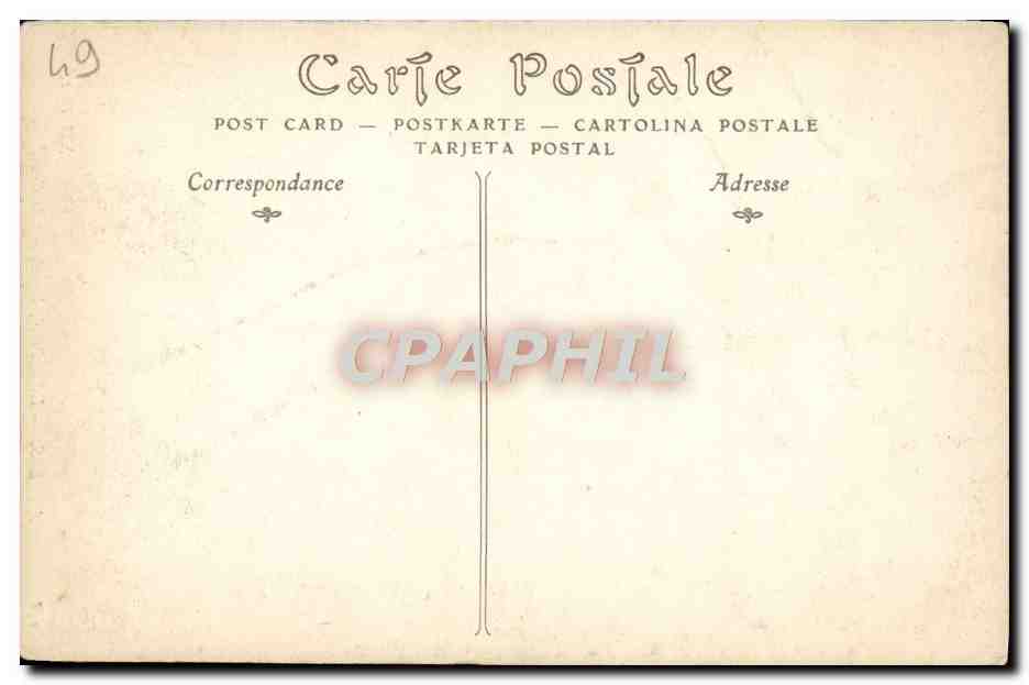 CPA Angers Hotel Pince Facade sur la cour — Rückseite