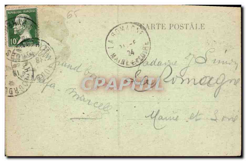 CPA Lourdes Les Piscines et la Gave — Verso