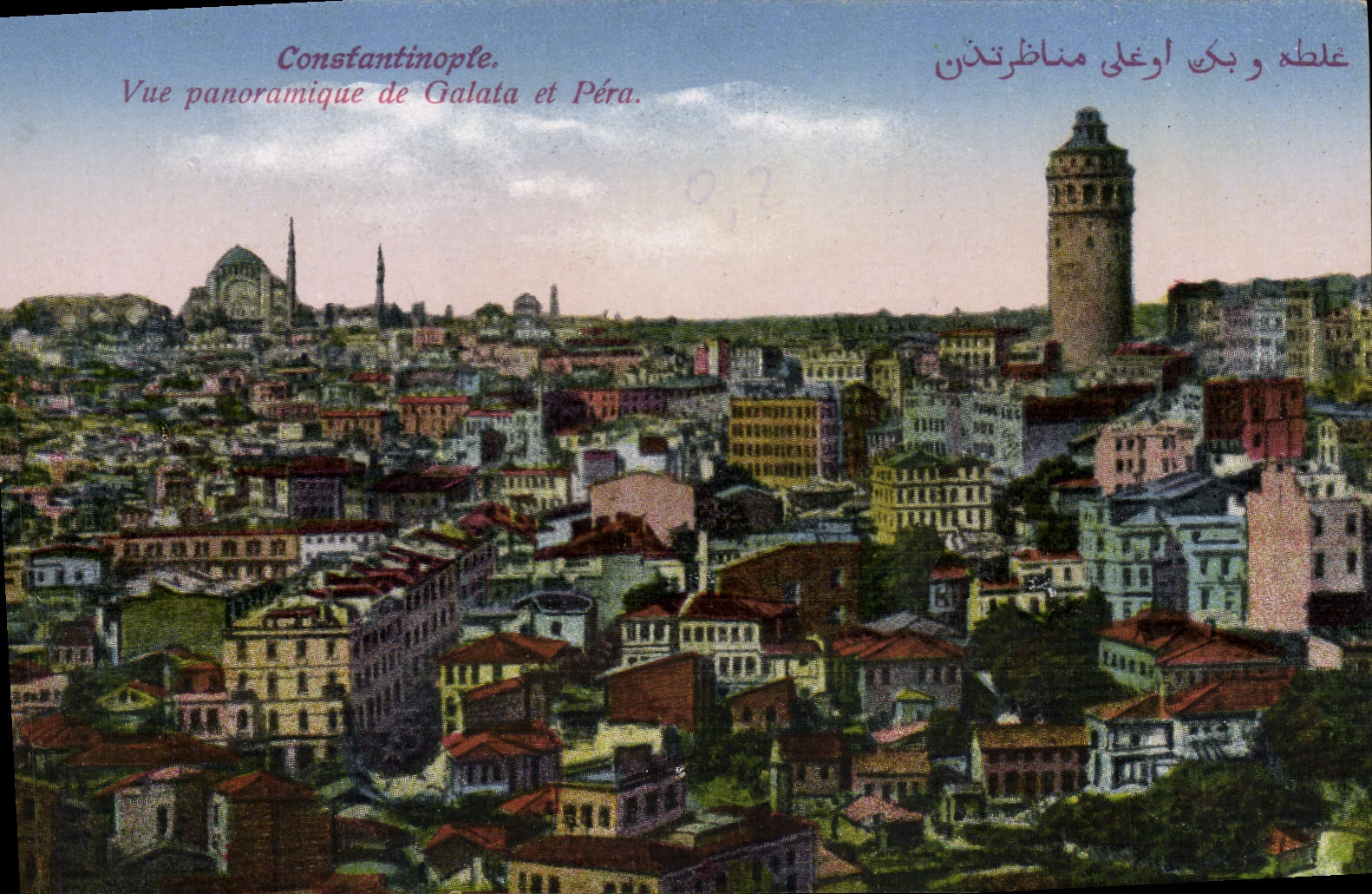 CPA Constantinople Vue Panoramique de Galata et Pera