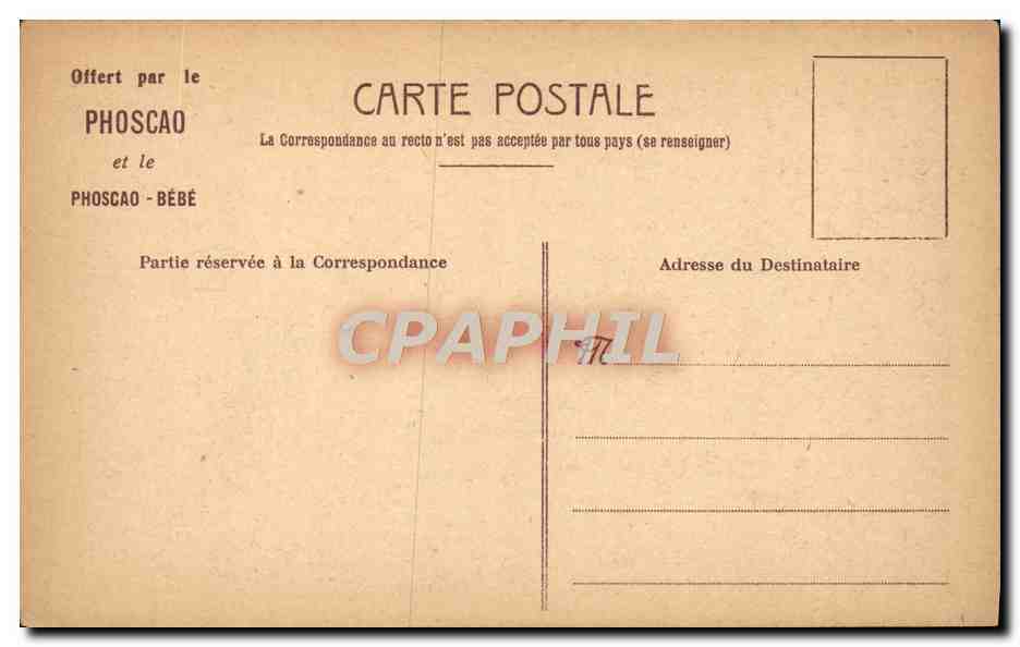 CPA Plaisirs d'enfants Phoscao  — Verso