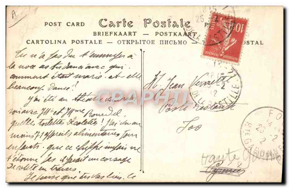 CPA Bateau de guerre Embarquement de moutons — Verso