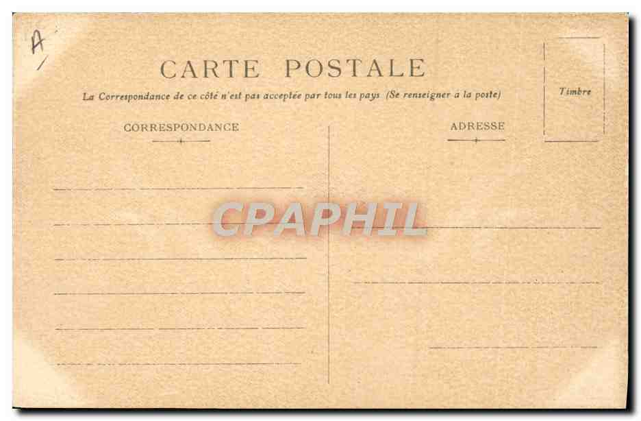 CPA Bateau de guerre Duguay Trouin Campagne 1905 1906 Le 1er poste  — Verso