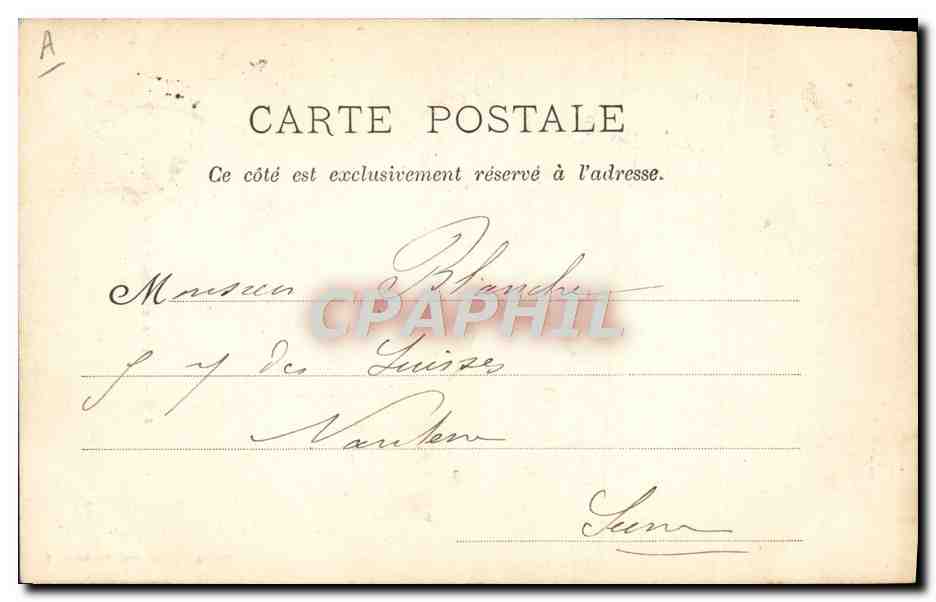 CPA Bateau de guerre Marins nettoyant leur navire — Verso