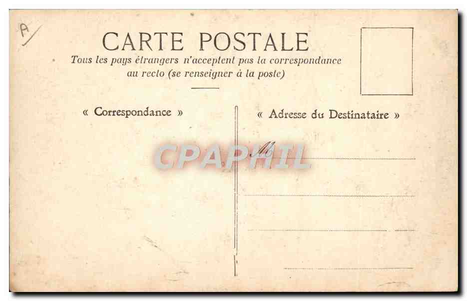 CPA Bateau de guerre Le tir du canon a bord Toulon — Verso