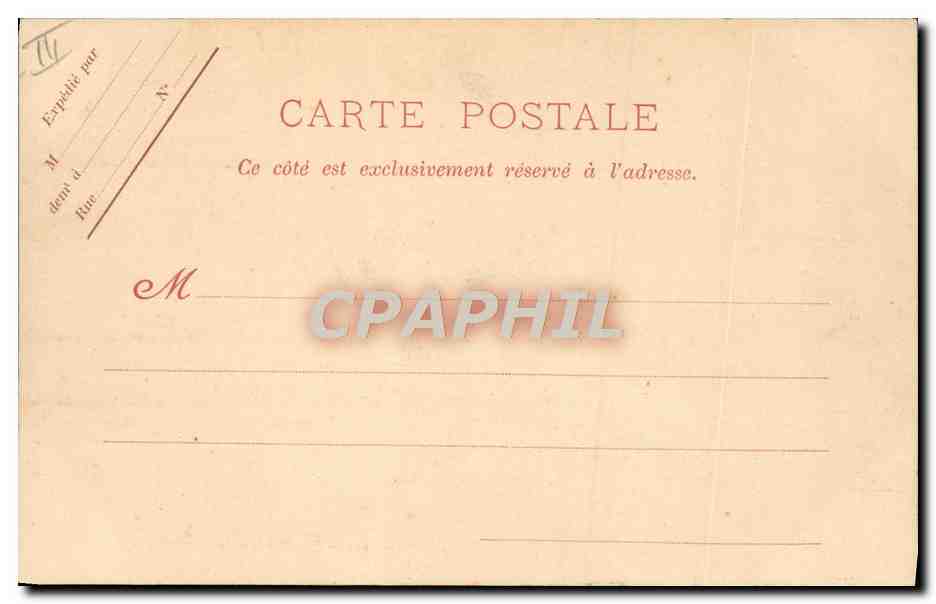 CPA Bateau de guerre Toulon La musique a bord de la Couronne  — Verso