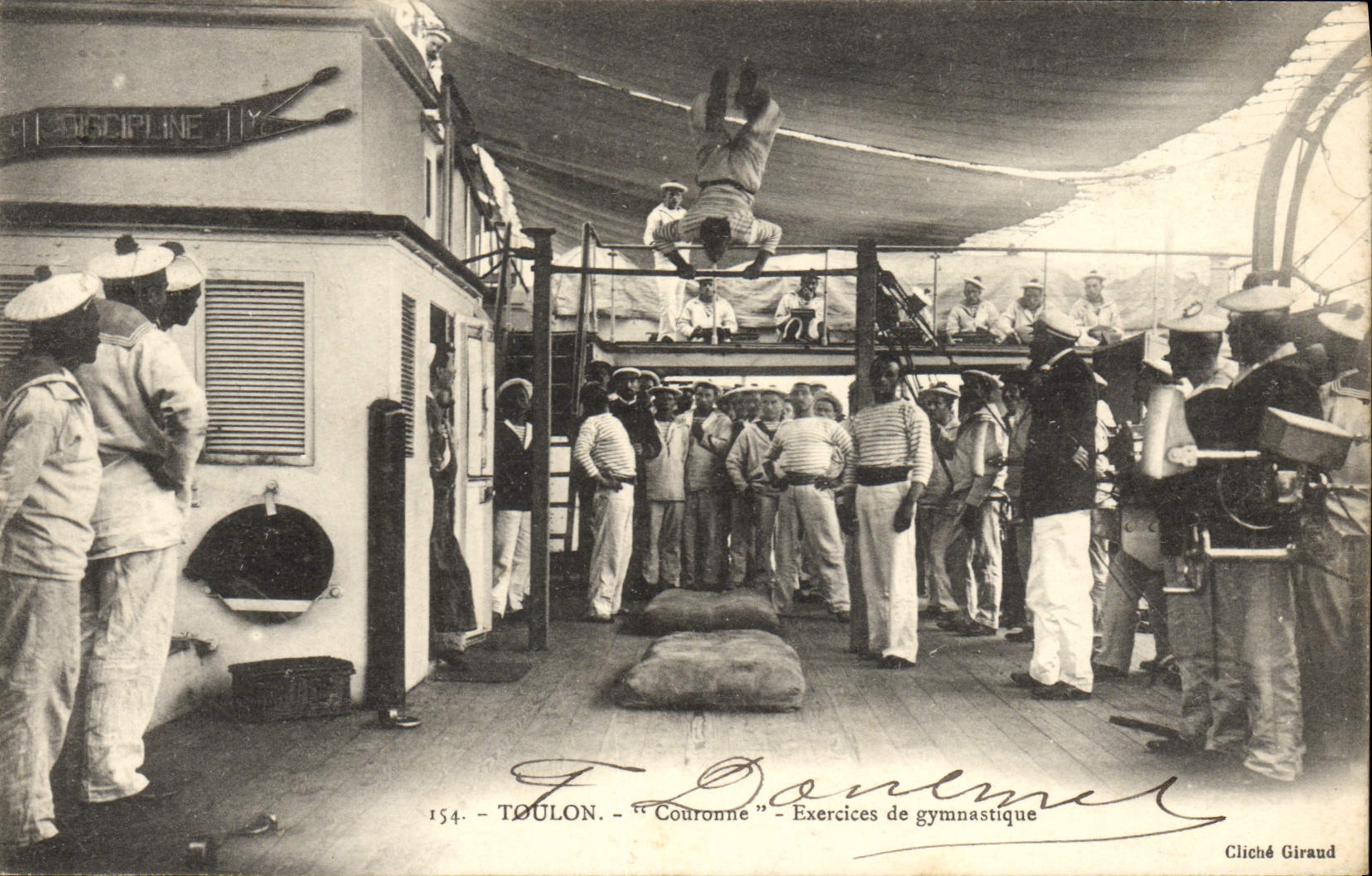 Toulon - "Couronne" - Exercices de gymnastique — Cliché Giraud, n°154