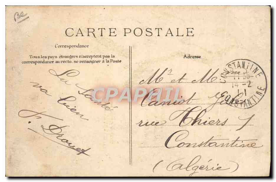 Aviation — Duray sur Biplan H. Farman — Moteur Gnôme — Éditeur E.D. n°77 — Rückseite
