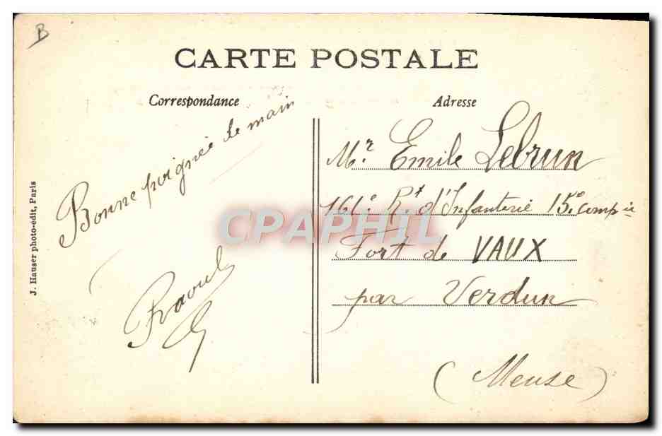 CPA Avion Aviation Louis Bleriot franchit le premier la Manche en aeroplane  — Rückseite