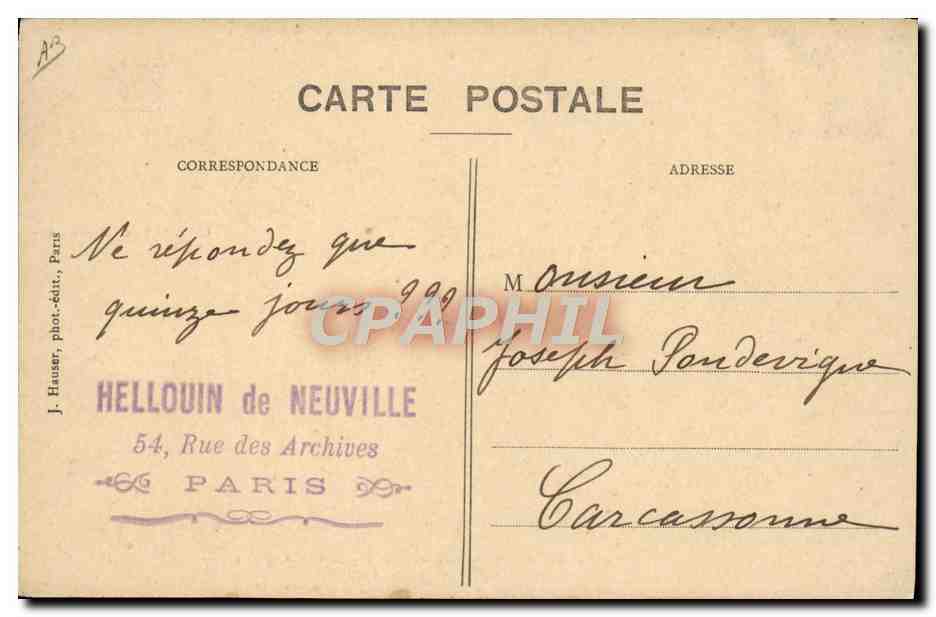 CPA Avion Aviation Monoplan Antoinette pilote par le capitaine Burgeat  — Rückseite