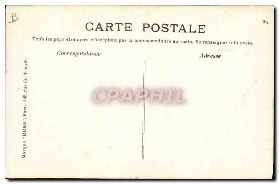 CPA Avion Aviation Bleriot sur monoplan Reims 26 aout 1909 — Verso