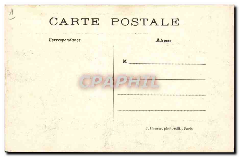 L'Aéroplane Roger SOMMER en plein vol — 1139 — J. Hauser, phot.-édit., Paris — Rückseite