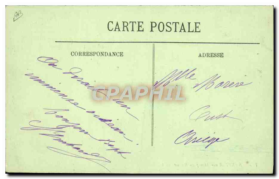 CPA Avion Aviation Barrier sur monoplan Bleriot — Rückseite
