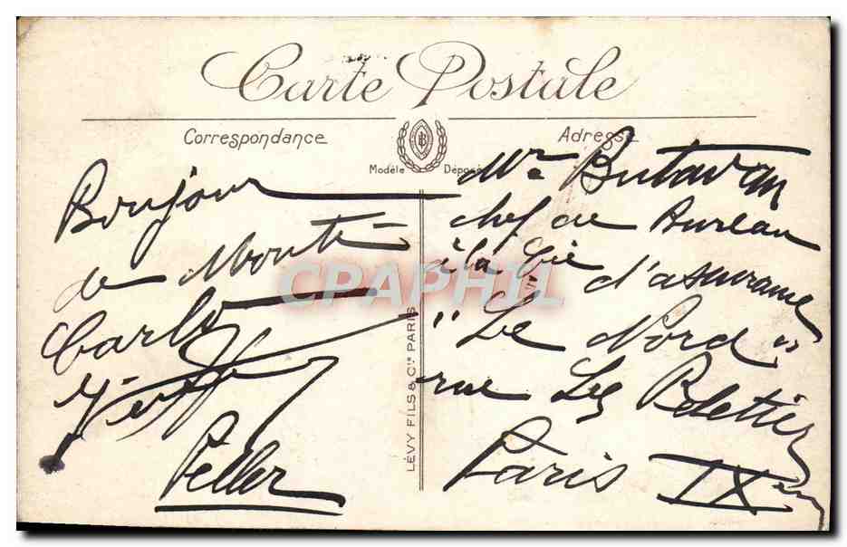 CPA Monte Carlo La Plage Du Casino — Rückseite