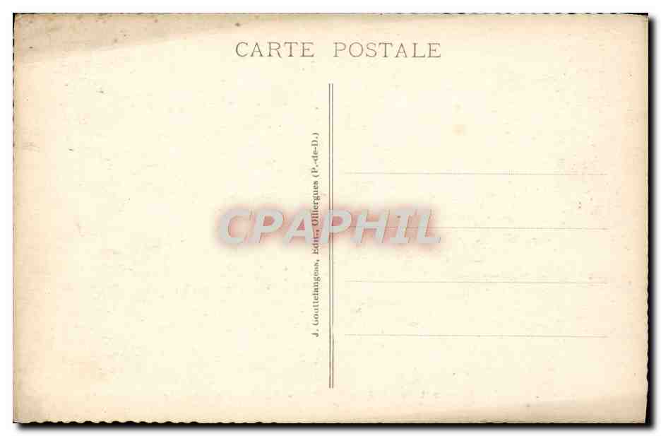 Sommet du PUY de DOME — Ruines du Temple de Mercure — J. Gouttingues, Éditeur Ollergues (P.-d.-D.) — Reverso
