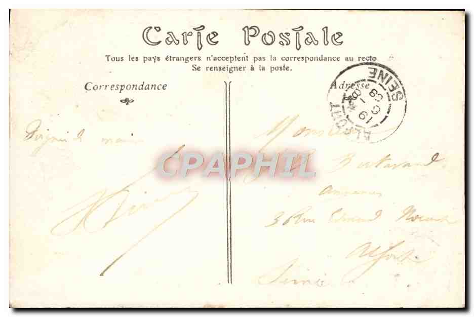 CPA Entree des bassins du Doubs pres Villers le Lac  — Rückseite