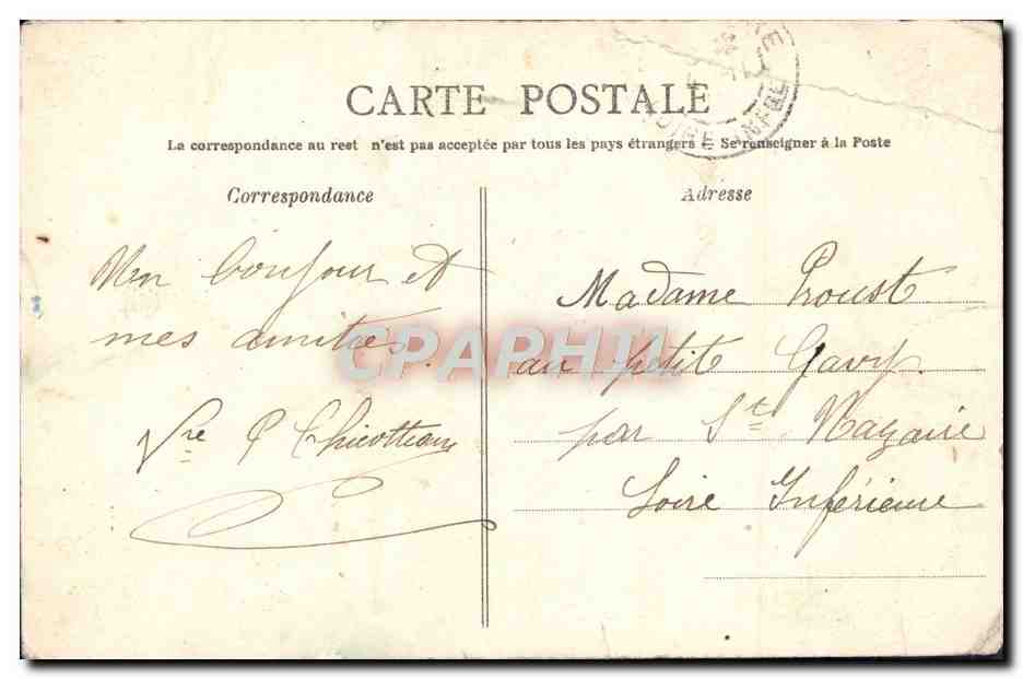 CPA Cholet Un coin du jardin public  — Back