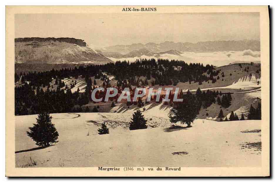 CPA Aix Les Bains Margeriaz vu du Revard